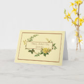 Happy Moederdag Godmother met Yellow Rose Kaart (Gele Bloem)