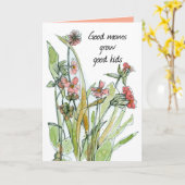 Happy Moederdag Goede Moms Wildflowers Kaart (Gele Bloem)