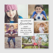 Happy Moederdag Grandma 5 Child Family Foto (Voorkant)