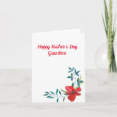Happy Moederdag Grandma Kaart (Voorkant)