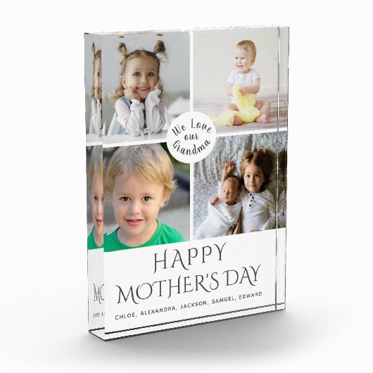 Happy Moederdag Grandma Photo Collage Fotoblokken (Links)