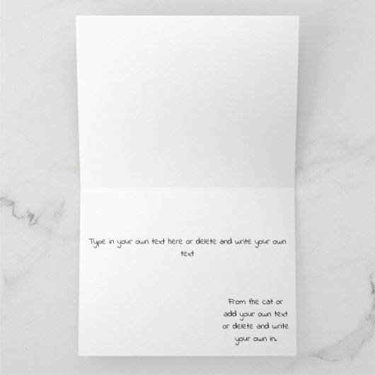 Happy Moederdag Grey Cat Kaart (Binnen)