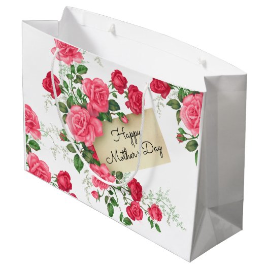 Happy Moederdag Groot Cadeauzakje (Achterkant Gekanteld)