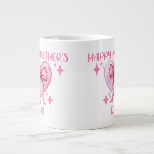 Happy moederdag grote koffiekop (Voorkant)