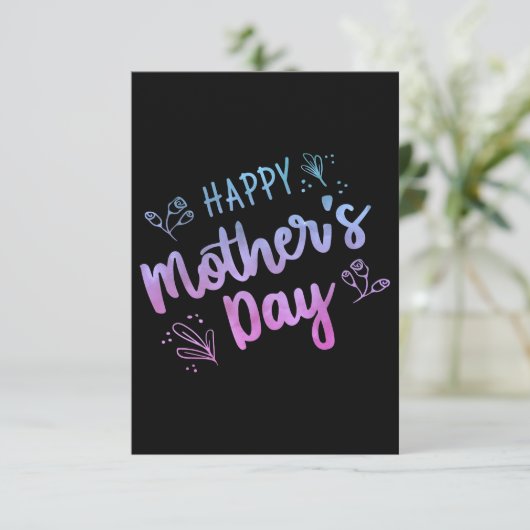 Happy Moederdag Happy Mothers Day Giften Bedankkaart (Staand voorkant)