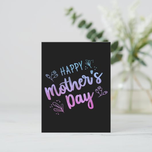 Happy Moederdag Happy Mothers Day Giften Briefkaart (Staand voorkant)