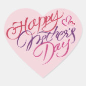 Happy Moederdag Hart Sticker (Voorkant)