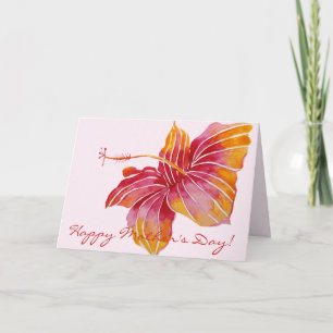 Happy Moederdag   Hawaiian Floral Kaart