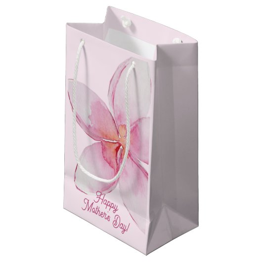 Happy Moederdag - Hawaiian Waterverf Flower Klein Cadeauzakje (Voorkant Gekanteld)