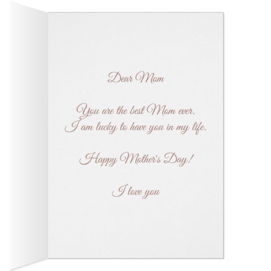 Happy Moederdag Heart Circle Mandala over White (Binnen (Rechts))