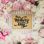 Happy Moederdag Heart Craft Rubber Stamp Rubberstempel