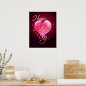 HAPPY MOEDERDAG HEART DOOR SHARON SHARPE POSTER (Keuken)