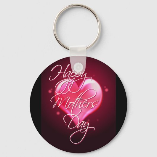 HAPPY MOEDERDAG HEART DOOR SHARON SHARPE SLEUTELHANGER (Voorkant)