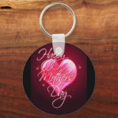 HAPPY MOEDERDAG HEART DOOR SHARON SHARPE SLEUTELHANGER (Voorkant)