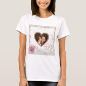 Happy Moederdag Heart gepersonaliseerd T-shirt (Voorkant)