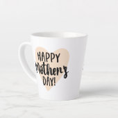 Happy Moederdag Heart Latte Mok (Linkerhoek)