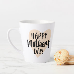 Happy Moederdag Heart Latte Mok