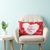 Happy Moederdag - Heart Shaped Roos Petals Kussen (Stoel)