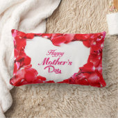 Happy Moederdag - Heart Shaped Roos Petals Kussen (Deken)
