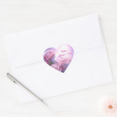 Happy Moederdag Heart Sticker (Envelop)