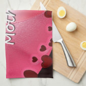 Happy Moederdag Heart Theedoek (Quarter Fold)