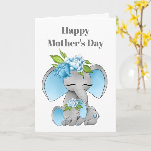 Happy Moederdag Holiday kaart (Gele Bloem)