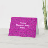 Happy Moederdag Hot Pink Jigzaag Puzzle Greeting Kaart (Voorkant)