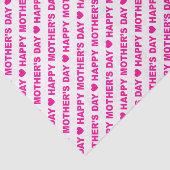 Happy Moederdag Hot Pink op whitepapier Tissuepapier (Detail)