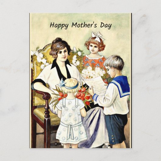 Happy Moederdag, illustratie Briefkaart (Voorkant)