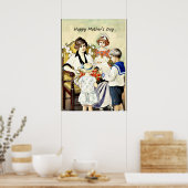 Happy Moederdag,  illustratie Poster (Keuken)