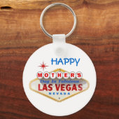 HAPPY Moederdag in Fabulous Las Vegas Sleutelhange Sleutelhanger (Voorkant)