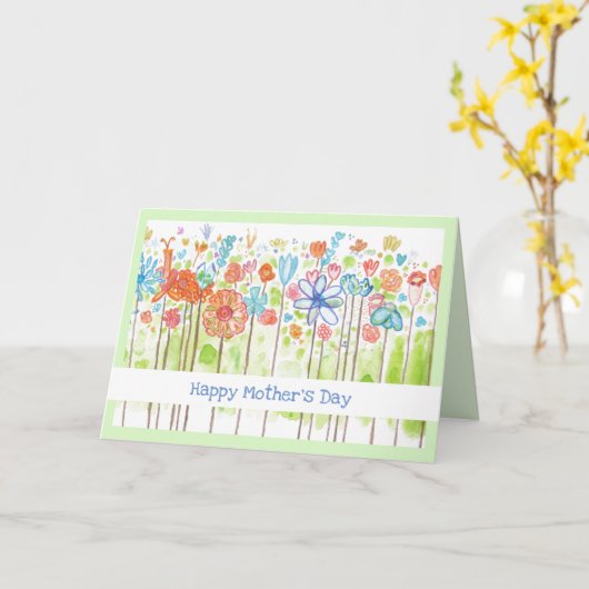 Happy Moederdag  Kaart (Gele Bloem)