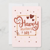 Happy Moederdag kaart (Voorkant)