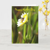 Happy Moederdag Kaart (Gele Bloem)