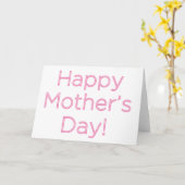 Happy Moederdag Kaart (Gele Bloem)