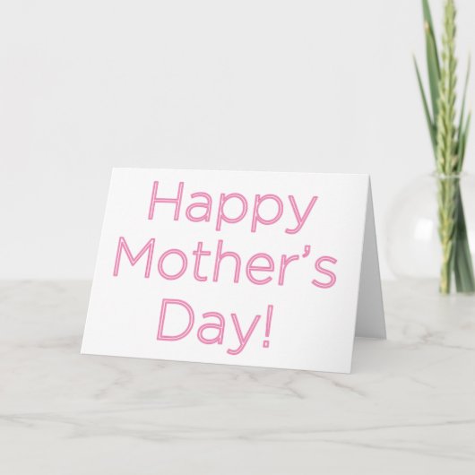 Happy Moederdag Kaart (Voorkant)