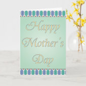 Happy Moederdag Kaart (Gele Bloem)