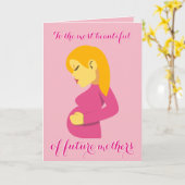 Happy Moederdag Kaart (Gele Bloem)