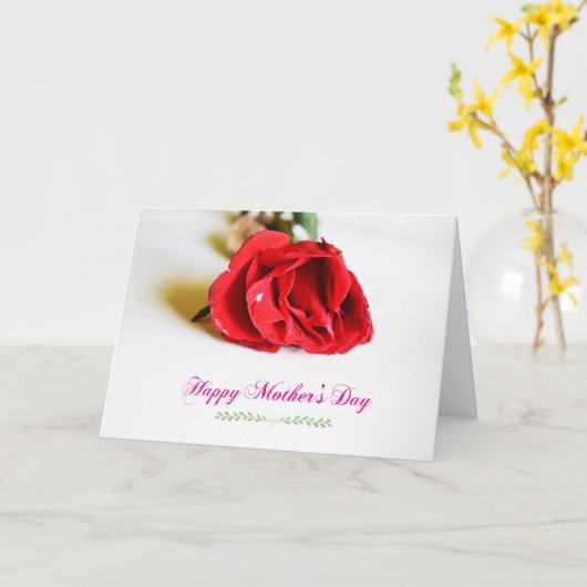 Happy Moederdag Kaart (Gele Bloem)