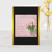 Happy Moederdag Kaart (Gele Bloem)