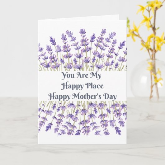 Happy Moederdag Kaart (Gele Bloem)