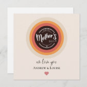 Happy moederdag kaart (Voorkant / Achterkant)