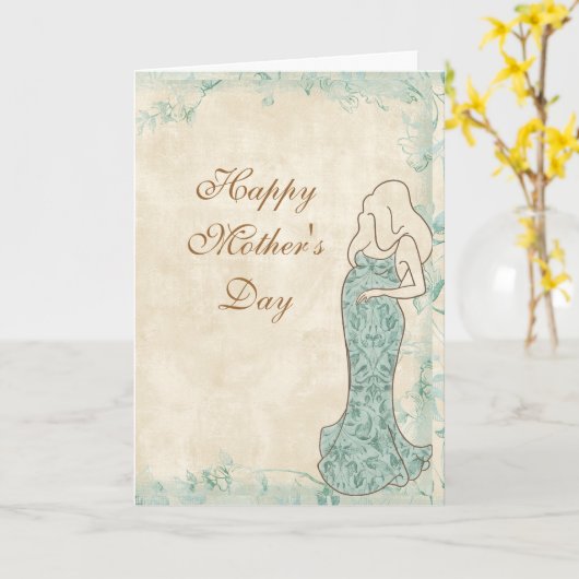 Happy Moederdag Kaart (Gele Bloem)