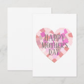 HAPPY-MOEDERDAG kaart (Voorkant / Achterkant)