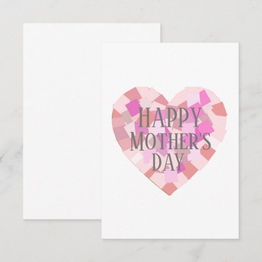 HAPPY-MOEDERDAG kaart (Voorkant / Achterkant)