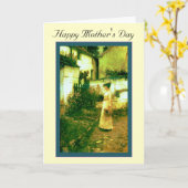 Happy Moederdag Kaart (Gele Bloem)