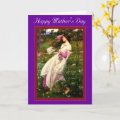 Happy Moederdag Kaart (Gele Bloem)