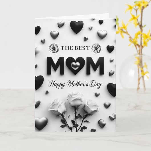 Happy Moederdag Kaart (Gele Bloem)