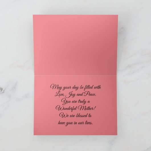 Happy Moederdag Kaart (Binnen)