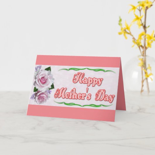 Happy Moederdag Kaart (Gele Bloem)